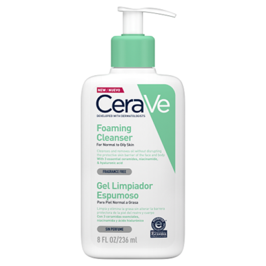 CeraVe適樂膚 溫和泡沫潔膚露 236ml (短效出清，末效期至2024/11)
