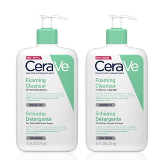 CeraVe適樂膚 溫和泡沫潔膚露16oz雙入組