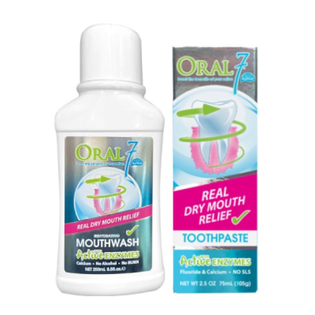 Oral7口立淨 酵素護理牙膏+漱口水250ml