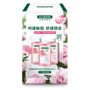 蔻蘿蘭 速效舒敏洗髮精400ml 三入組