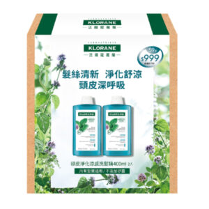 蔻蘿蘭 頭皮淨化涼感洗髮精400ml 兩入組