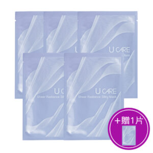 U CARE 蒙娜麗紗絲光嫩白面膜 5片