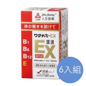 人生製藥 渡邊EX糖衣錠 六入組