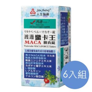 人生製藥 渡邊蠻卡王MACA膜衣錠 六入組