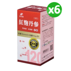 港香蘭 紅麴丹參膠囊 六入組 (末效期:2026/12/15)
