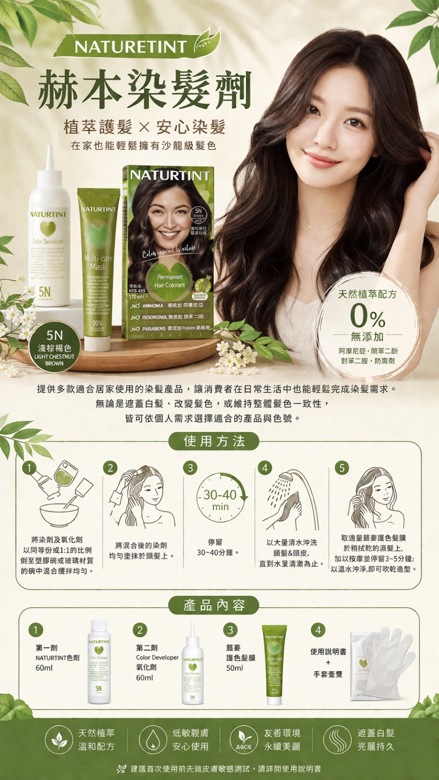 NATURTINT 赫本染髮劑 品牌故事