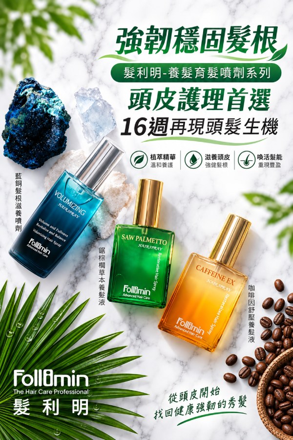 髮利明養髮液四款噴劑該怎麼選？