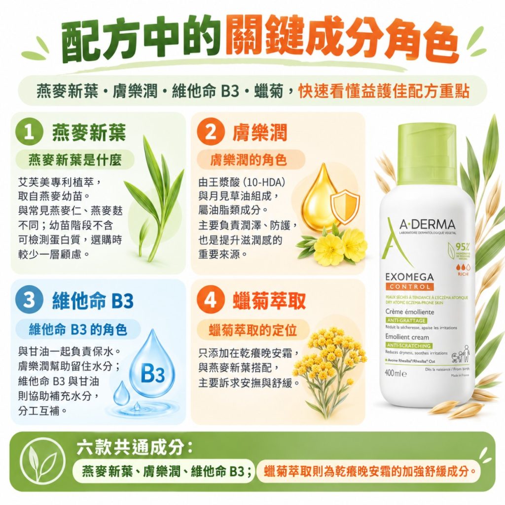 艾芙美益護佳怎麼選?配方中的關鍵成分與角色 艾芙美益護佳怎麼選?配方中的關鍵成分與角色