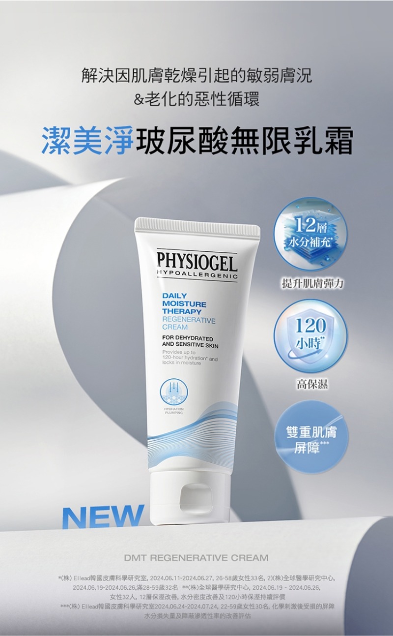 Physiogel潔美淨 玻尿酸無限乳霜 100ml