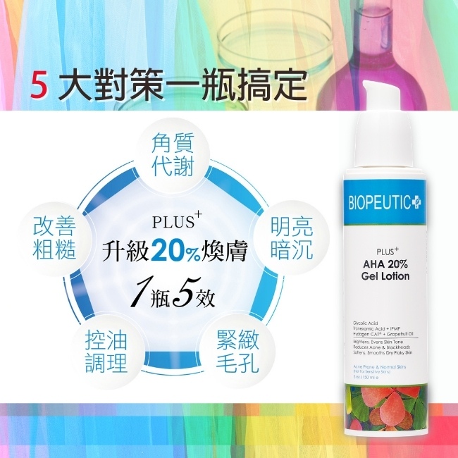 Biopeutic葆療美 PLUS+ 果酸煥膚水凝乳20% 50ml