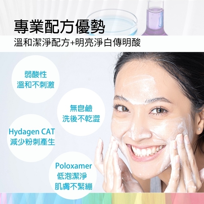 Biopeutic葆療美 PLUS+ 果酸淨白潔面露 240ml (末效期:2027/02)