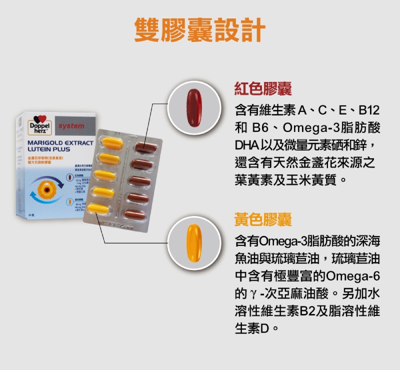 德之寶 金盞花萃取物(含葉黃素)複方日夜軟膠囊